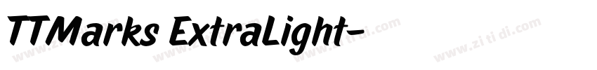TTMarks ExtraLight字体转换